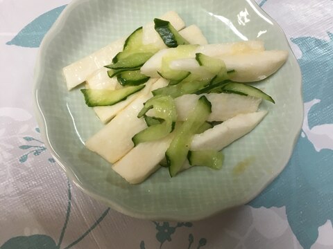 自然薯ときゅうりの和え物(*^^*)☆